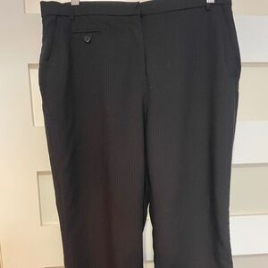 Black Pinstripe Pants